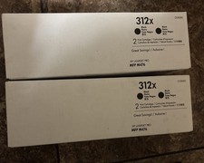 HP 312X Black Toner Cartridge CF380X - High Yield - NIB- Dual Pack picture