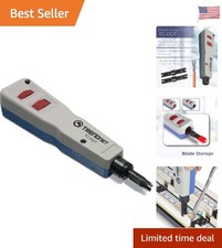 Compact Punch Down Tool with Twist & Lock Storage - Ideal for Cable Terminations picture
