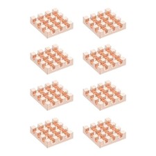 8 Pcs Copper Heatsink 12x12x3mm, Heat Sink Cooler Radiator for picture