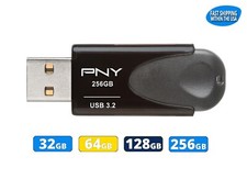 PNY 32GB 64GB 128GB 256GB Turbo Attache USB 3.2 Flash Drive GTBAT4-GE lot picture