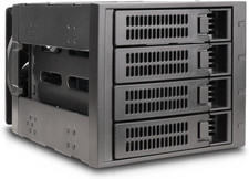 Internal Hard Drive Enclosure - 3 X 5.25 to 4 X 3.5 Hot-Swap Enclosure - SATA I/ picture