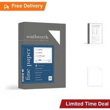 Southworth 404C 25% Cotton Business Paper White 24 lbs. Wove 8-1/2 x 11... picture