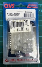 Vintage QVS SCSI Adapter Cen50F/DB25M CC630A Beige Gold Plated NOS SEALED picture