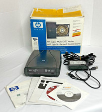 HP dvd840e External Super Multi DVD Writer LightScribe Double Layer USB w/ Box picture