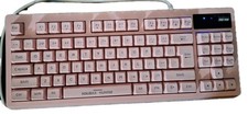 Kolmax Hunter K04 RGB 87-Key Mechanical Gaming Keyboard Pink USB Wired Tested  picture
