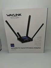 WAVLINK AX5400 WiFi 6E Tri-Band USB 3.0 Wireless Adapter Tested Working picture