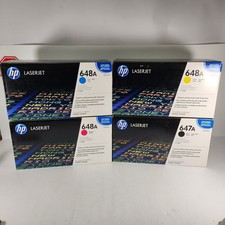 Genuine HP 647A 648A CMYK Toner Set CE260A CE261A CE262A CE263A New Sealed picture