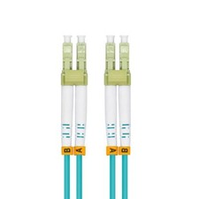 30Meters 100FT LC to LC 10G OM3 Indoor Armored Duplex 50/125 Fiber Optic Cabl... picture