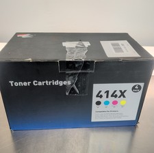 HP 414X Toner Cartridges 4 Pack High Yield With Chip | Replacement for HP 414A picture