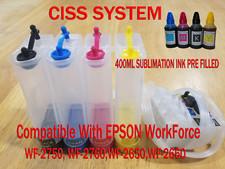 CISS Continuous Ink System Compatible with Epson WF2750,WF2760,SUBLIMATION INK, picture