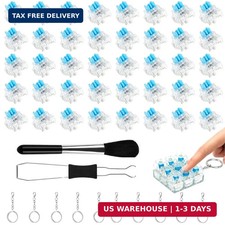 50 Pcs Blue Clicky 3 Pin Clickers for 3D Prints, Mechanical Keyboard Switches, M picture