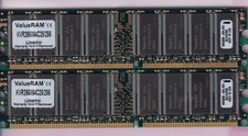 512MB 2x256MB PC-2100 KINGSTON KVR266X64C25/256 DDR1 HYNIX DDR-266 Memory Kit picture