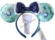Disney Parks Epcot UK Pavillion Alice In Wonderland Minnie Ear Headband picture