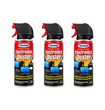 Homebright Electronics Duster 10 oz 3-Pack Compressed Gas Dust Remover picture
