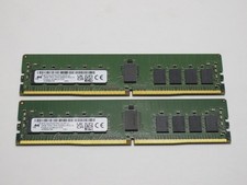 Micron 32GB (2x16GB) 1Rx4 PC4-3200AA DDR4 RDIMM Server RAM, MTA18ASF2G72PZ-3G2R1 picture