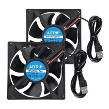2PCS 80Mm USB Fan 5V Brushless 8025 80X25Mm for Cooling DIY PC Computer picture