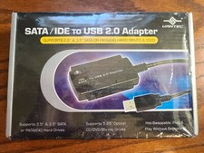 NEW Vantec SATA IDE To USB 2.0 Adapter Supports 2.5