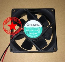 Sunon KD1208PTB1-6 8025 12VDC 2.6W 2-Wire Ball DC Axial Cooling Fan New picture