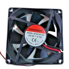 Ultra Thin 80mmx80mmx25mm 12V Cooling Fan for Mini ITX Laptop Applications picture