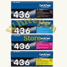 Brother TN436 Toner Cartridge Set 4Pack Black Cyan Magenta Yellow New Sealed Box picture