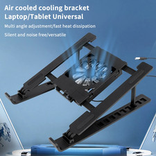 Portable Foldable Laptop Cooling Pad Stand With Fan And Adjustable Height Rack picture