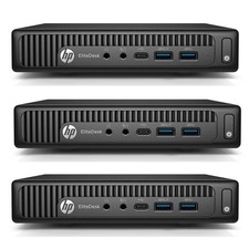 Lot of 3 HP EliteDesk 800 G2 Micro Computer Core i5 8GB RAM 128GB SSD Windows 11 picture