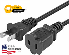 Extension Cord 5ft Indoor US Male Female Power Cable 2 Prong Nema 1-15P to 1-15R picture