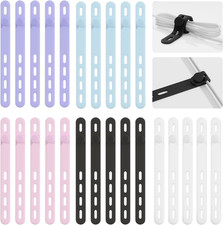 25Pack Silicone Cable TiesReusable Cord Organizer for Bundling Electrical Co... picture