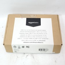 Amazon Basics USB 2.0 to 10/100 Ethernet LAN Network Adapter RJ45 Open Box picture