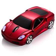 Sports Car Computer Mouse [Updated] with LED Headlights, 1600 DPI 2.4 GHz Wirele picture