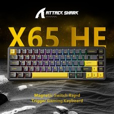ATTACK SHARK X65HE Wired Gaming Keyboard Magnetic Switch Rapid Trigger PC/MAC/PS picture