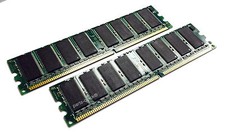 2GB 2 x 1GB PC2100 DDR 266 MHz Non-ECC 184 pin DIMM Memory Low Density RAM picture