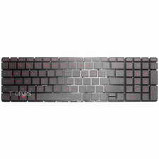 FOR HP 17-g145ds 17-g146cy 17-g146ds 17-g147cy 17-g147ds Keyboard US Backlit RED picture