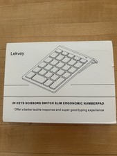 Bluetooth Number Pad LEKVEY Wireless 28 Keys Scissors Switch Slim Ergonomic picture