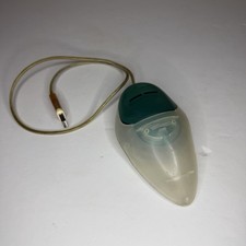 Vintage Apple M4848 Contour Unitrap BONDIE BLUE Mouse + Long Cable VG COND picture