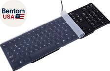 Universal Clear Waterproof Anti-Dust Silicone Keyboard Protector Cover Skin for picture