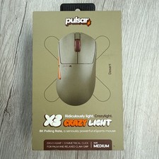 Pulsar X3 CrazyLight Medium 8K Wireless Gaming Mouse Desert PX3RCL103 picture
