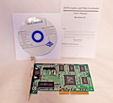 VINTAGE Trident 3DImage9750 4Mb AGP-1X m7c09 MANUAL & SW INCL. NEW OLD STOCK picture