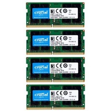 New Crucial 128GB (4X32GB) DDR4 2666MHz PC4-21300 CL19 Laptop SODIMM Memory Ram picture