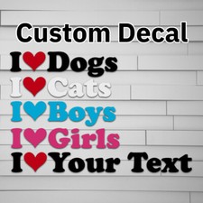 I Heart Decal Personalized Vinyl Decal Custom for Car laptop window tumbler wate picture
