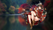 Landscape pictureinpicture forest lake Custom Gaming Mat Desk picture