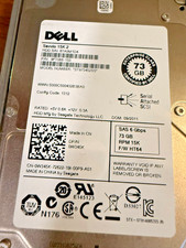 73GB 15K Dell, Fujitsu SAS Hard Drive with Tray.  Hot Swappable. picture
