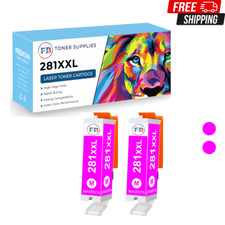 2x Magenta PGI-280XXL CLI-281XXL Ink Cartridges for Canon PIXMA TS6120 TS6220 TS picture