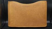 Vintage Saddleback Leather Tobacco Macbook Laptop Sleeve Horizontal picture