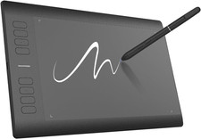 Drawing Tablet 10X6 Inch Graphics Tablet with 8192 Pressure Battery-Free Pen, 8 picture