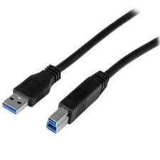 StarTech.com 2m 6 ft Certified SuperSpeed USB 3.0 A to B Cable Cord - USB 3 Cabl picture