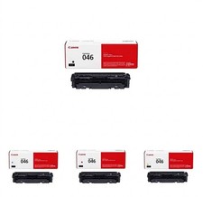 Canon 046 Genuine OEM CMYK Toner Cartridge Set 4-Pack Standard Yield picture