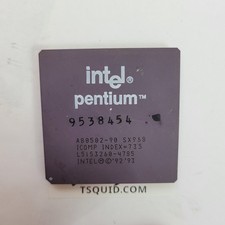 Intel Pentium CPU A80502-90 SX968 90MHz Socket 7 Ceramic Processor Vintage picture