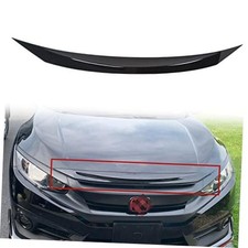 Front Hood Bumper Upper Trim Nose Cover Compatible with 2016-2021 Honda Civic picture