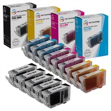 LD 14 Pack PGI5CLI8 Black & Color Ink Cartridge Set for Canon Printer picture
